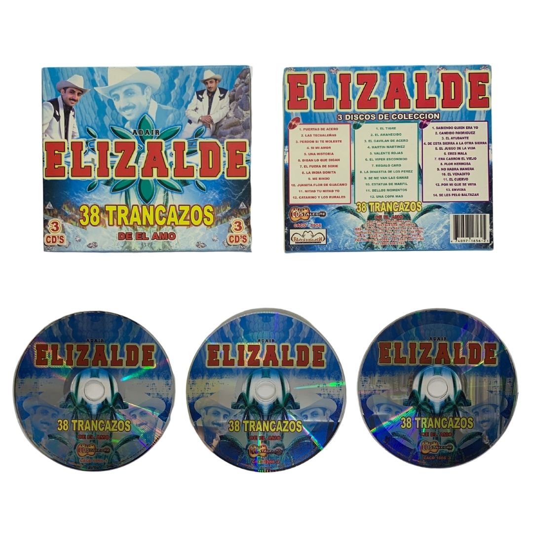 Cd Triple De Adair Elizalde 38 Trancazos De El Amo