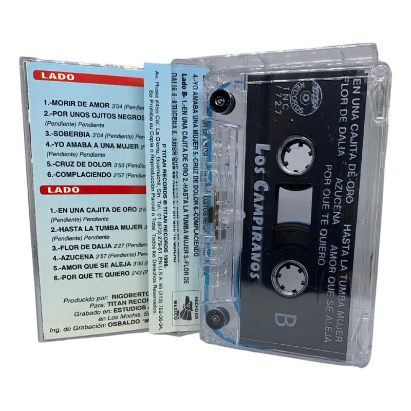 Cassette De Los Campiranos De Guasave Yo Amaba A Una Mujer