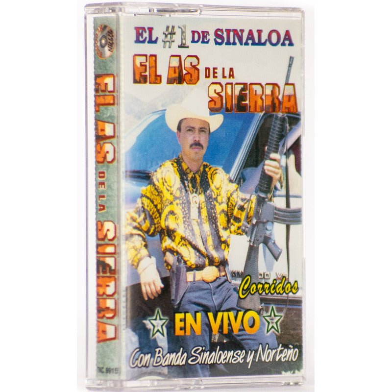 Cassette Original De El As De La Sierra Con Banda S. En Vivo