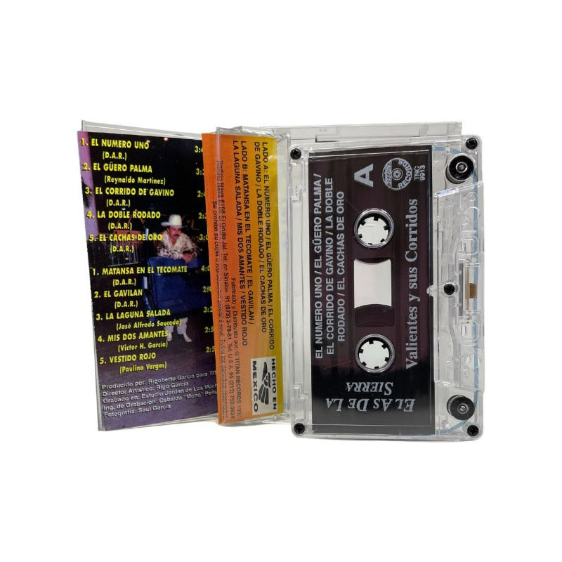 Cassette Original El As De La Sierra Valientes Y Sus Corrido