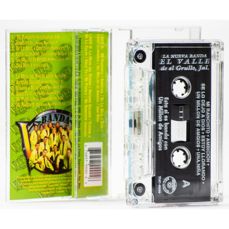 Cassette Original De Banda El Valle Con Un Millón De Amigos