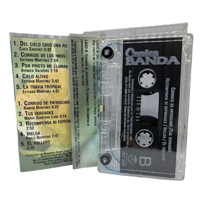 Cassette Original De Cuates Banda Del Cielo Cayo Una Rosa