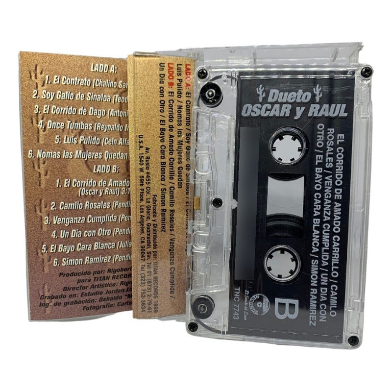 Cassette De Dueto Oscar Y Raul Puros Corridos El Contrato