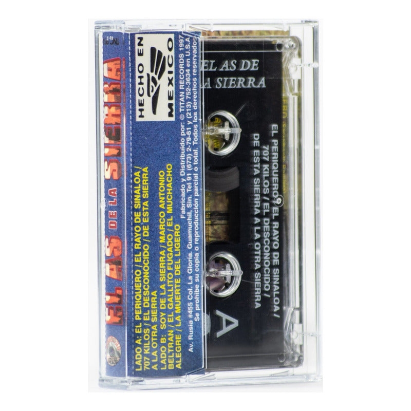 Cassette Original De El As De La Sierra Con Banda Sinaloense