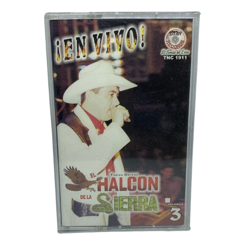 Cassette Original De El Halcon De La Sierra En Vivo Vol. 3