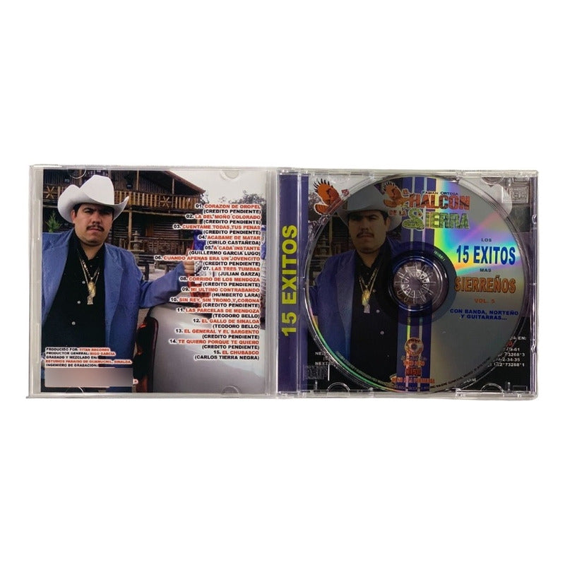 Disco El Halcon De La Sierra Los 15 Exitos Mas Sierreños V 5