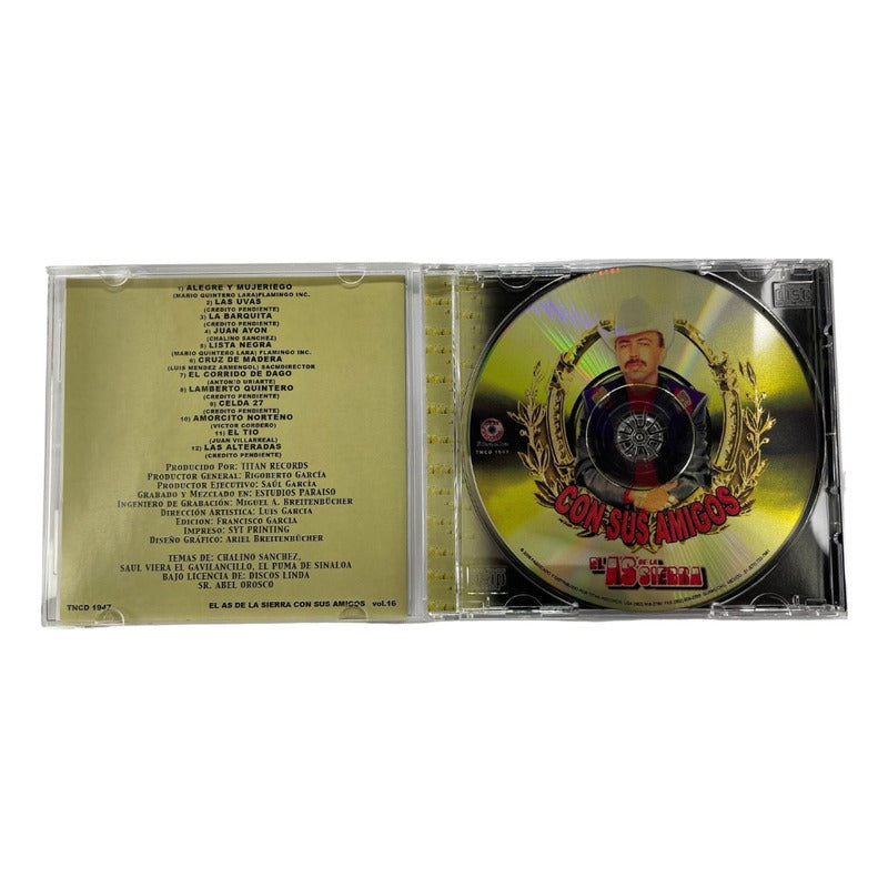 Disco De El As De La Sierra Con Sus Amigos Vol 16