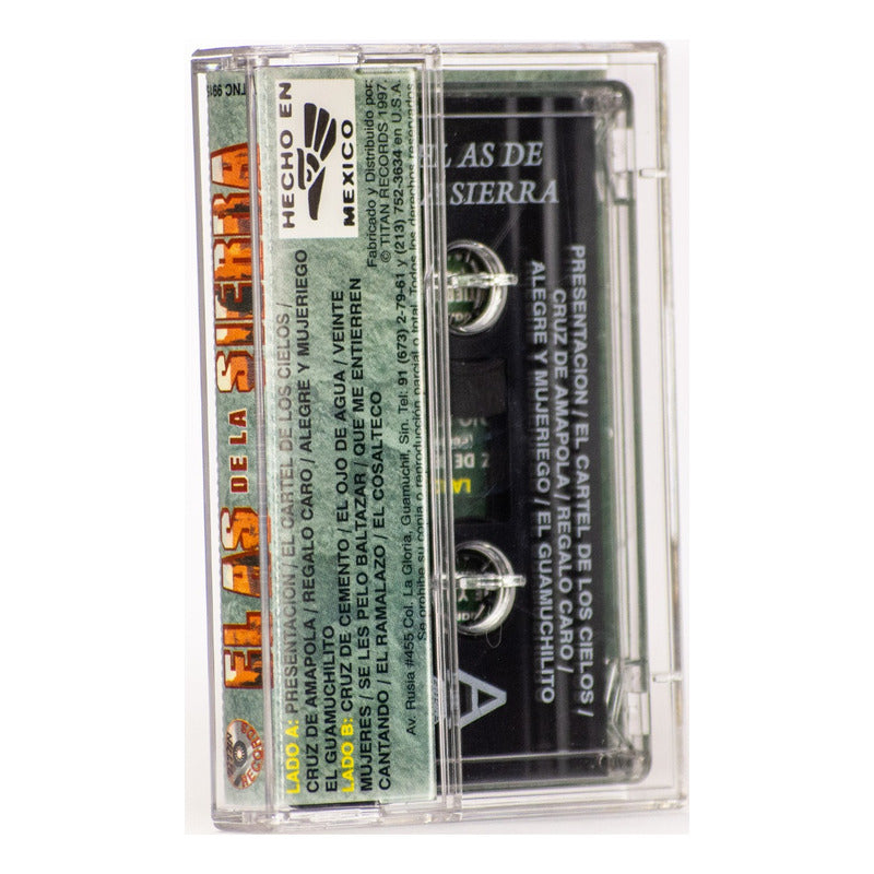 Cassette Original De El As De La Sierra Con Banda S. En Vivo