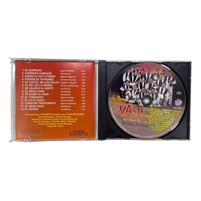 Disco Original De Banda El Valle Corridos Y Canciones