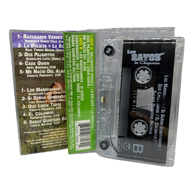 Cassette Original De Los Rayos De Chapotan Bazukazos Verdes