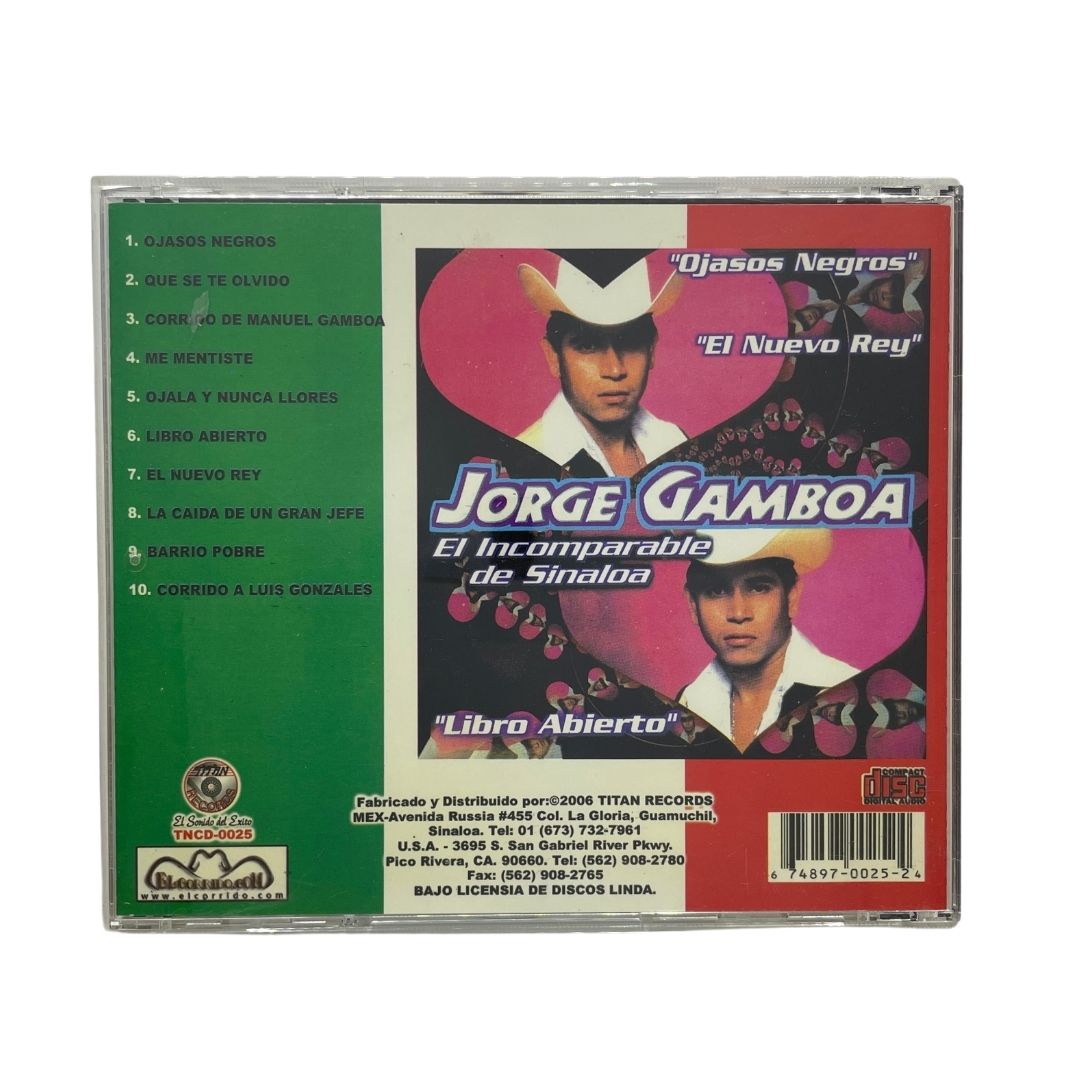 Disco Original De Jorge Gamboa Ojasos Negros