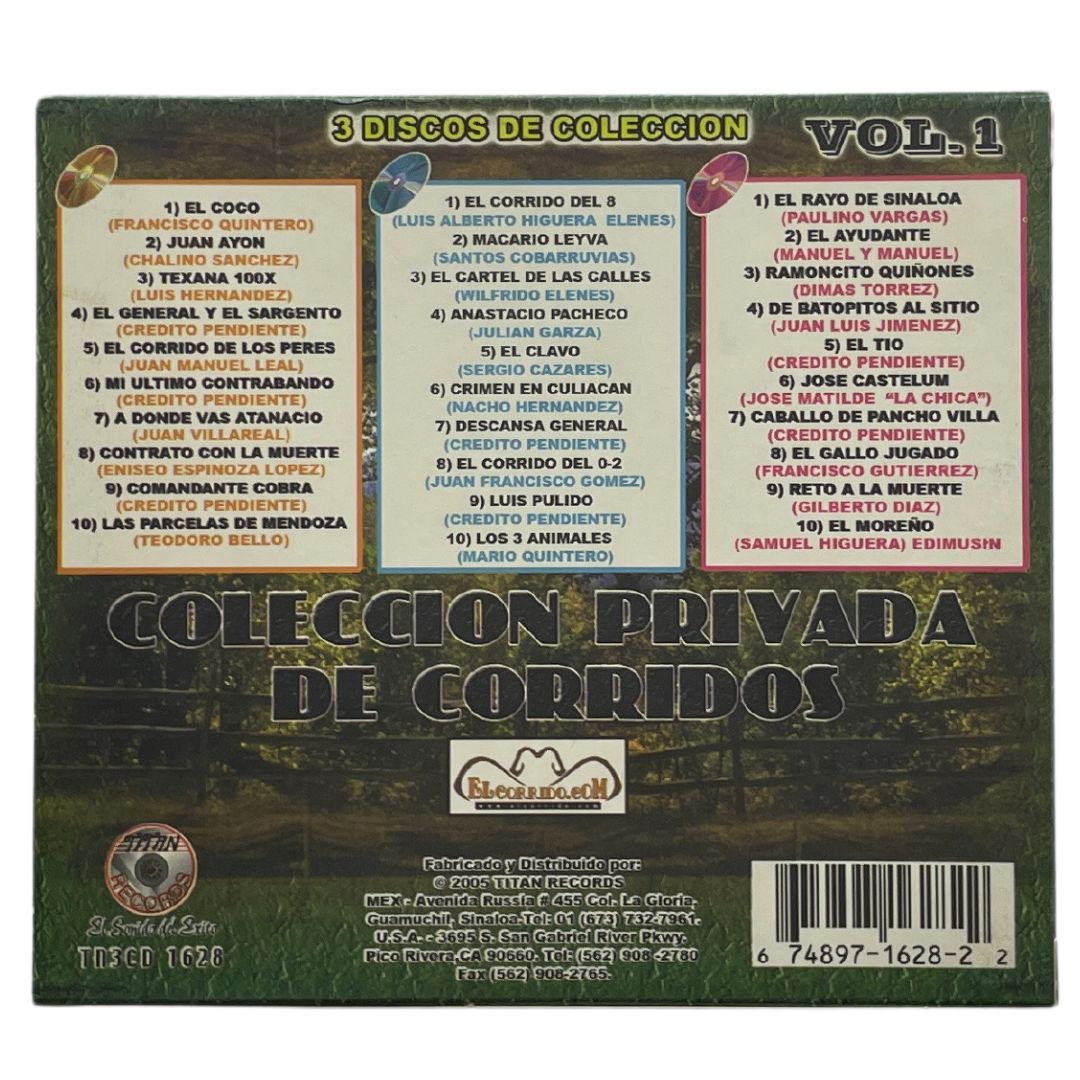 Cd Triple De El Halcon De La Sierra Coleccion Privada V.1