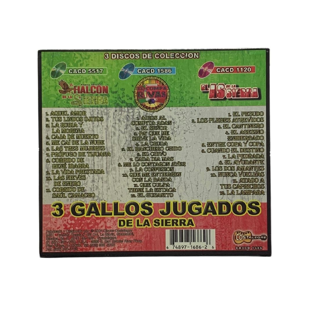 Cd Triple De 3 Gallos Jugados De La Sierra Vol. 2