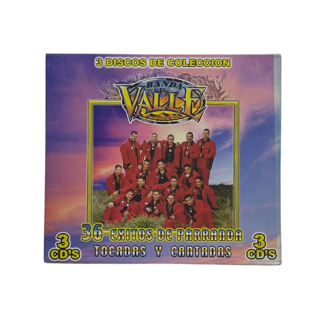 Cd Triple De Banda El Valle 36 Exitos De Parranda