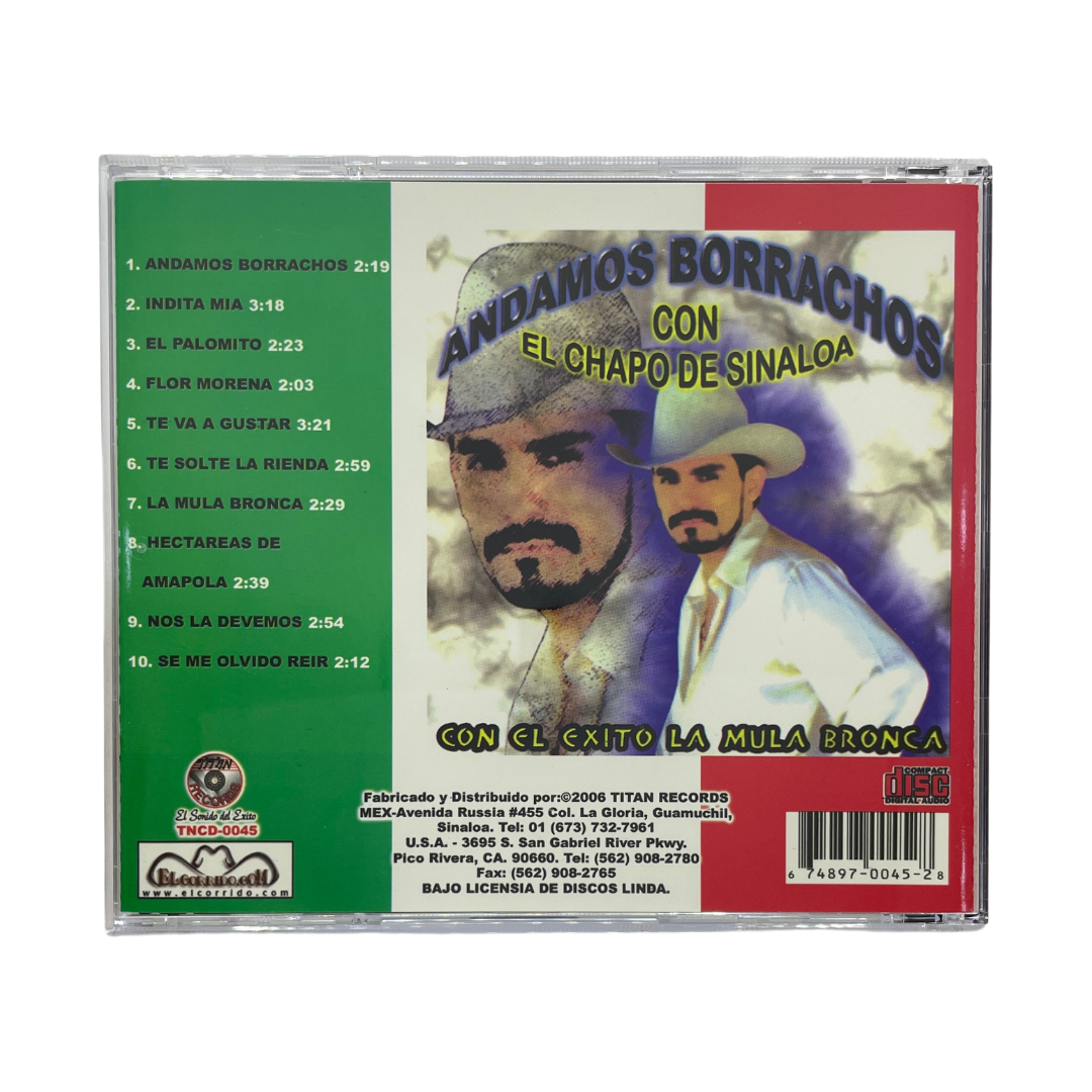 Disco Original De El Chapo De Sinaloa Andamos Borrachos