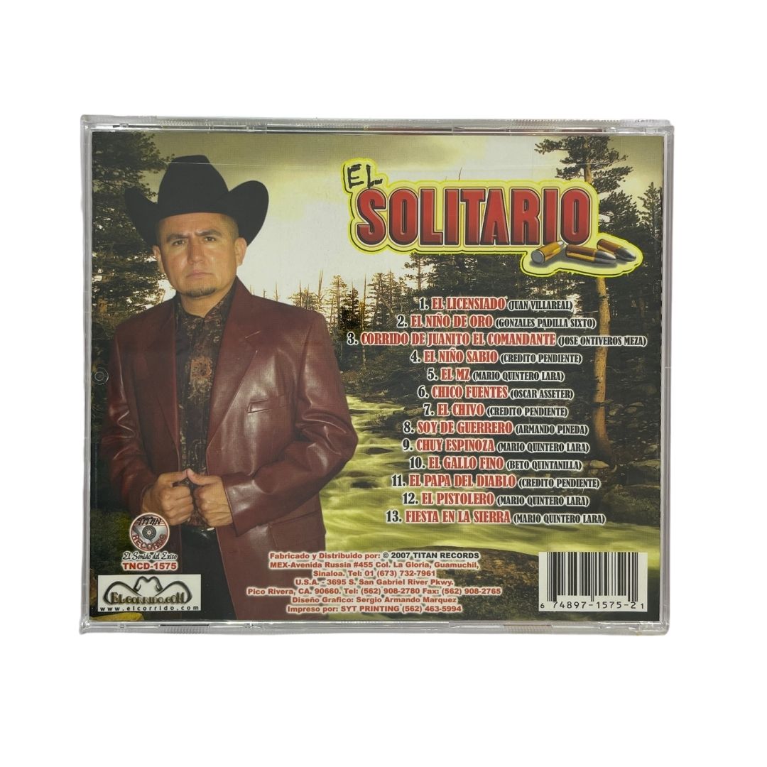 Disco Original De El Solitario Puros Corridos