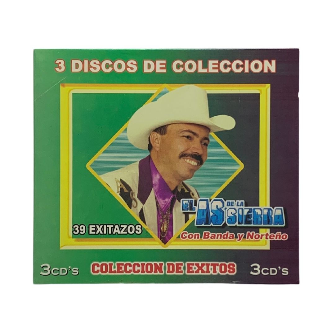 CD Triple El As de la Sierra 39 Exitazos Coleccion De Exitos