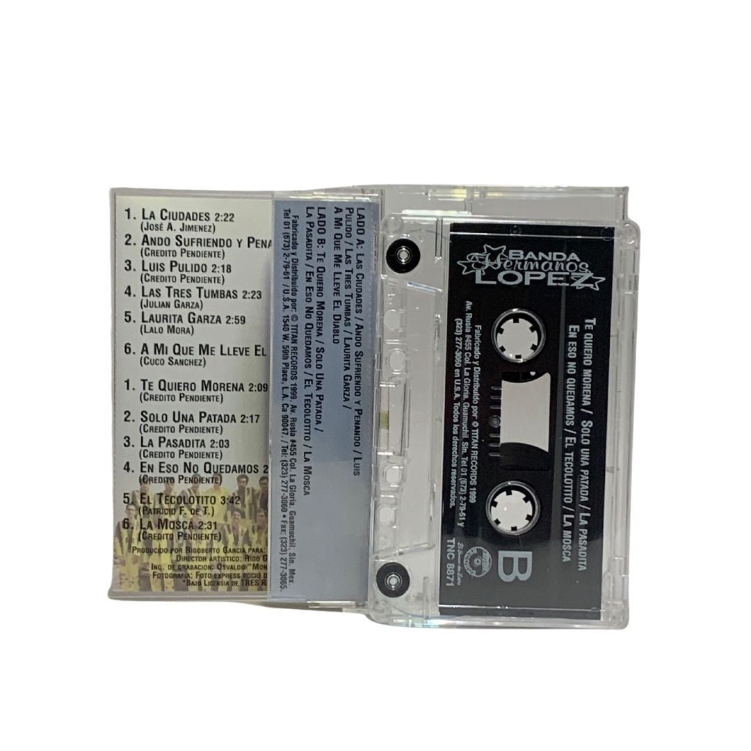 Cassette De Banda Hermanos Lopez En Eso No Quedamos