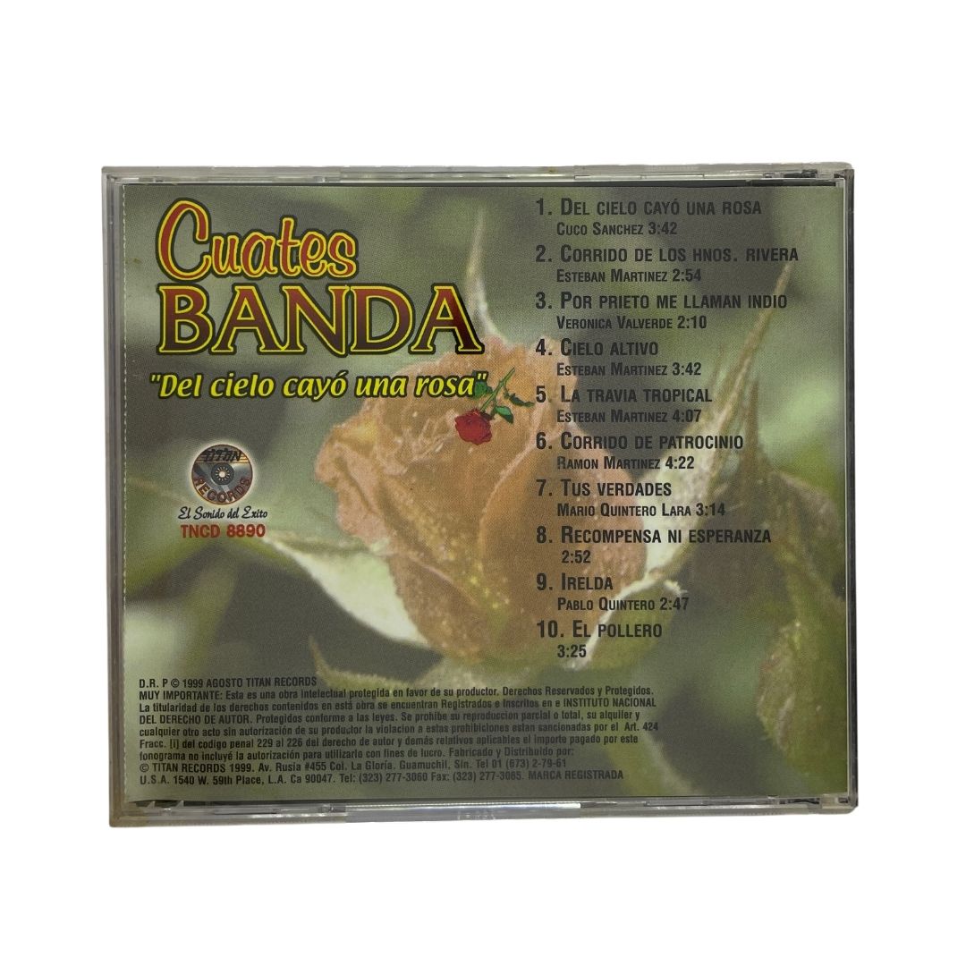 Disco Original De Cuates Banda Del Cielo Cayo Una Rosa