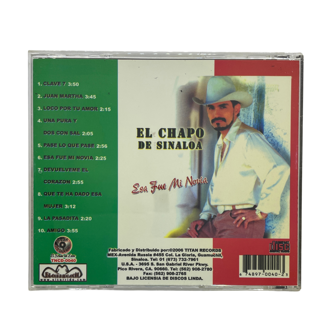 Disco Original De El Chapo De Sinaloa Esa Fue Mi Novia