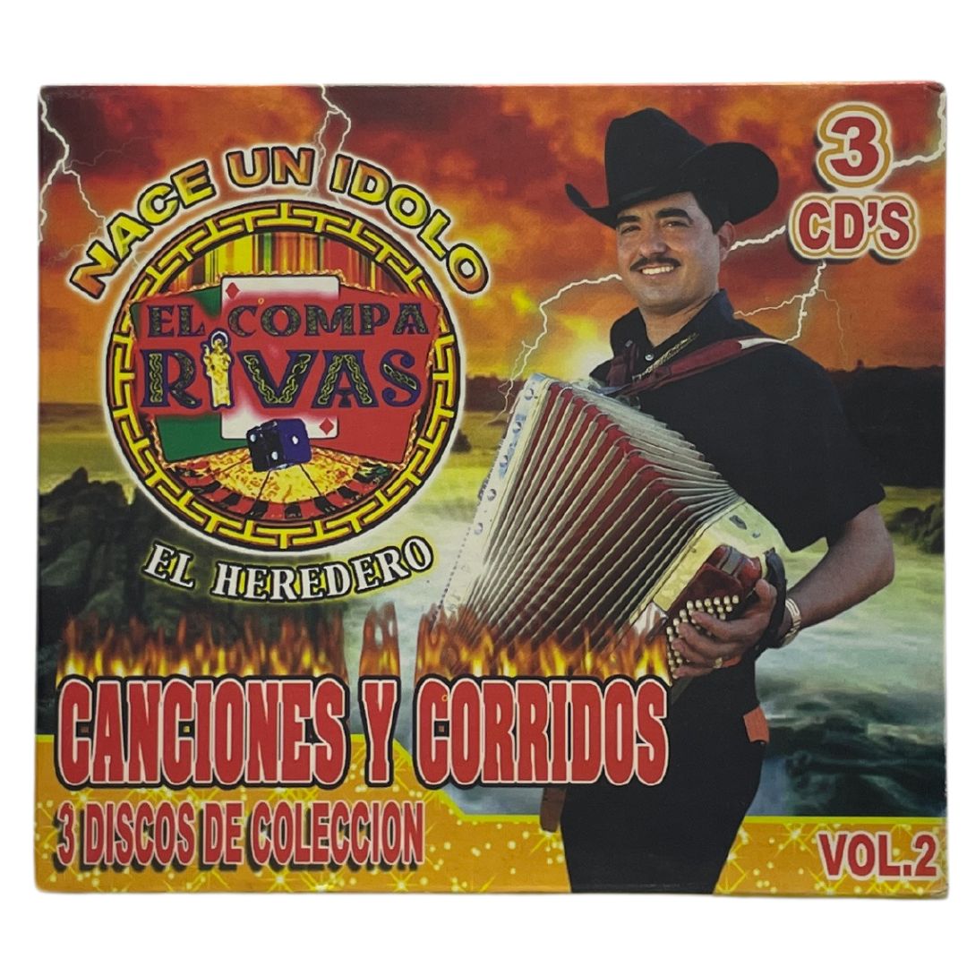 Cd Triple De El Compa Rivas Canciones Y Corridos Vol. 2