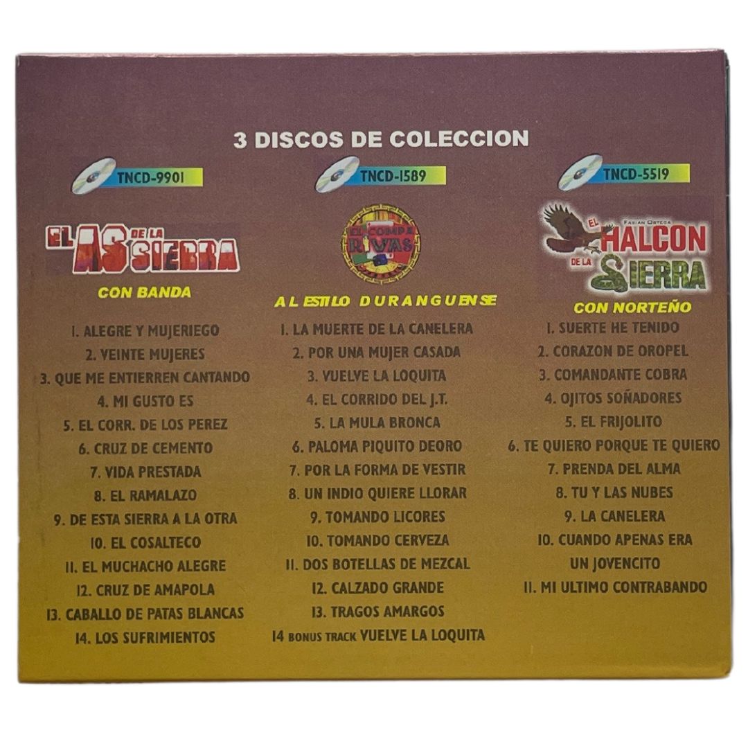 Cd Triple De El Halcon De La Sierra Y Sus Amigos Vol. 4