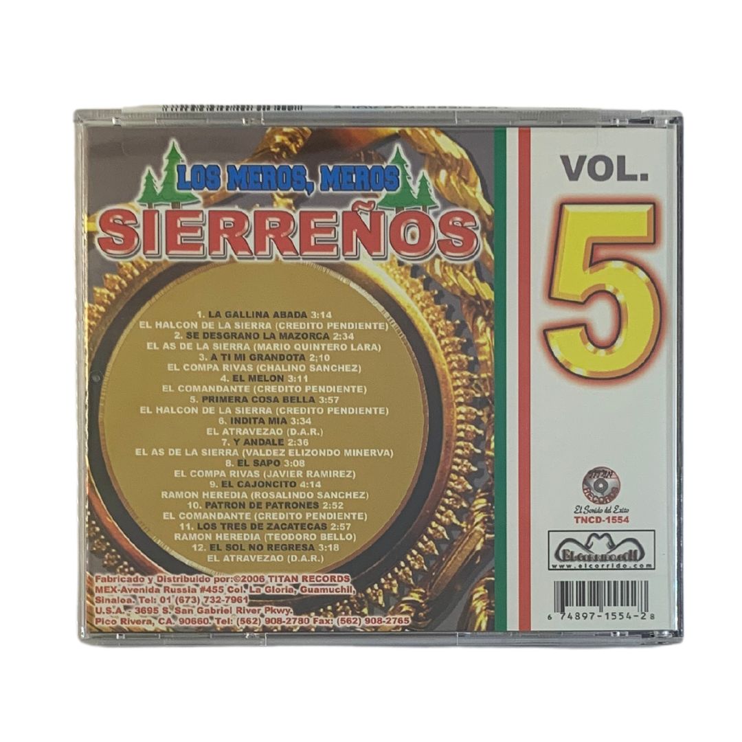 Disco Original De Los Meros Meros Sierreños Vol. 5