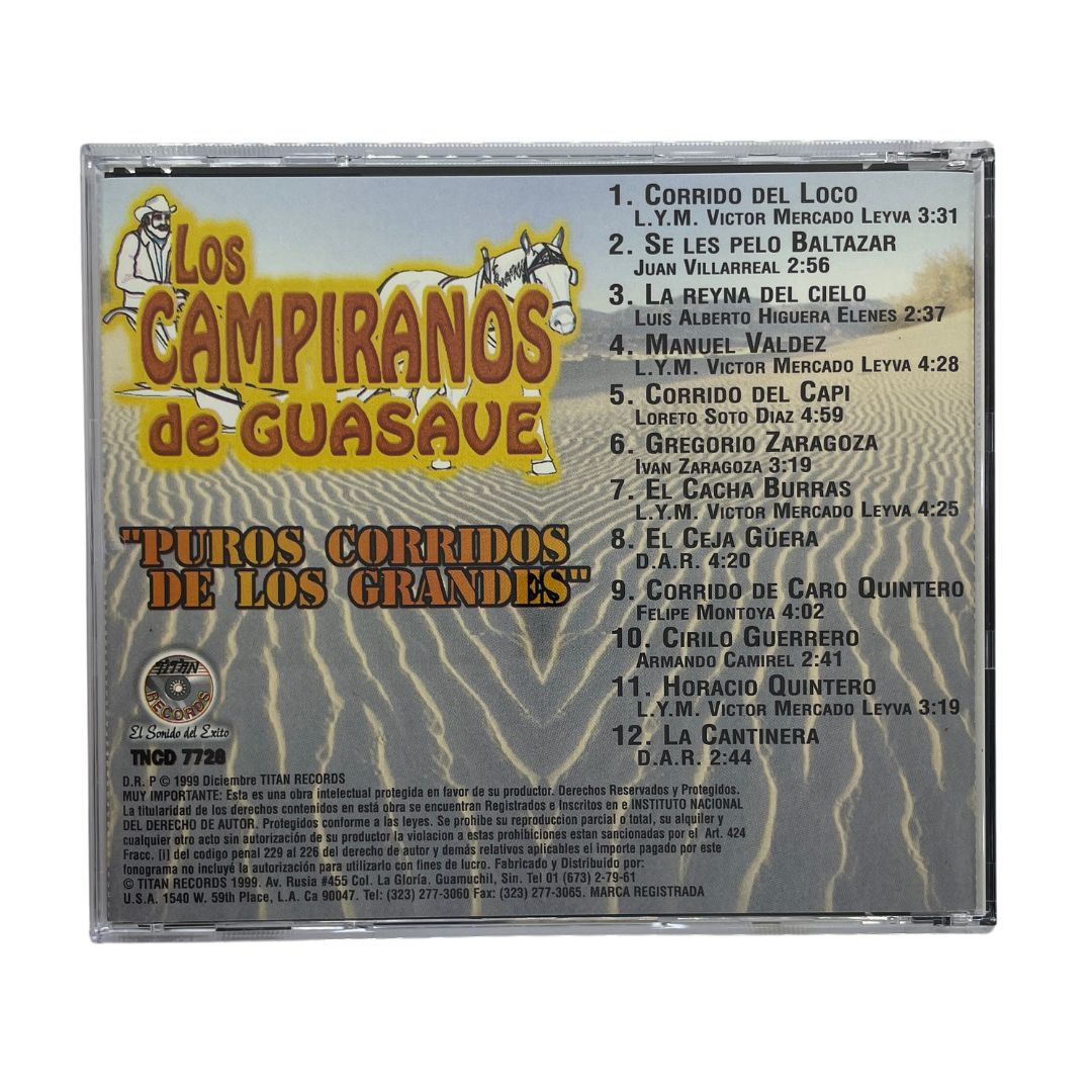 CD Los Campiranos De Guasave Puros Corridos De Los Grandes