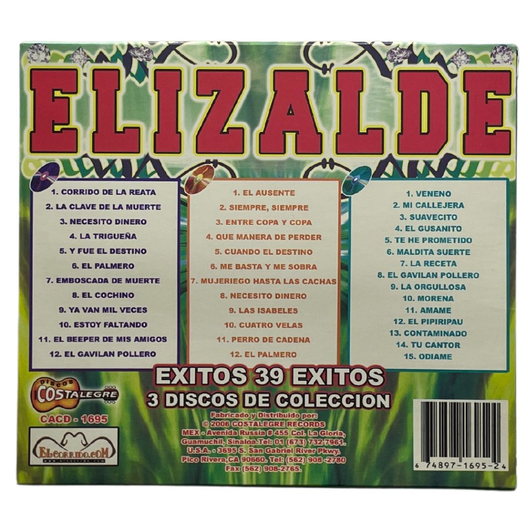 Cd Triple Franco El Borracho Elizalde Adios Mi Sinaloa V. 1