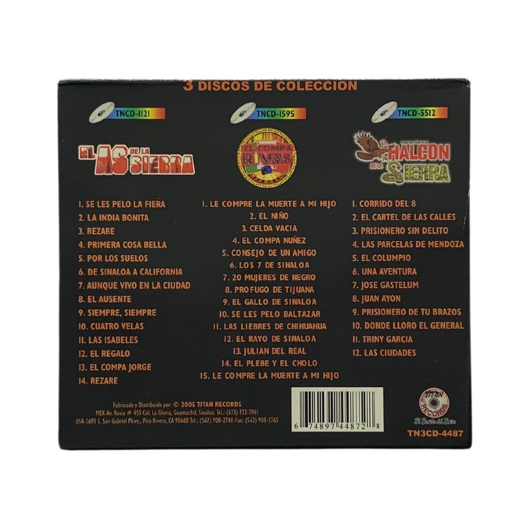 Cd Triple De El Halcon De La Sierra Y Sus Amigos Vol. 6