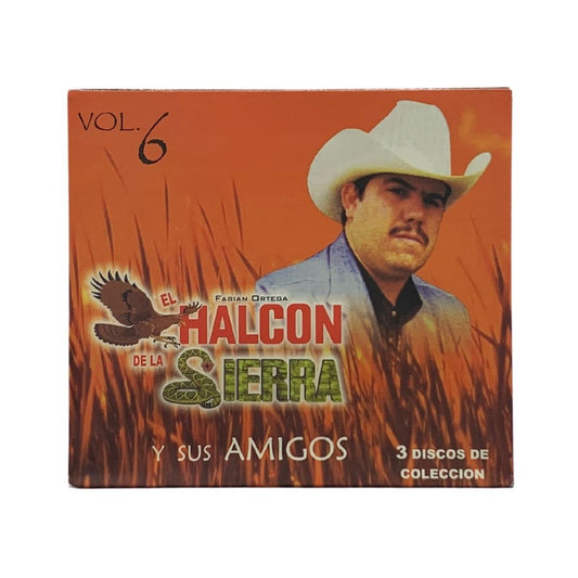 Cd Triple De El Halcon De La Sierra Y Sus Amigos Vol. 6