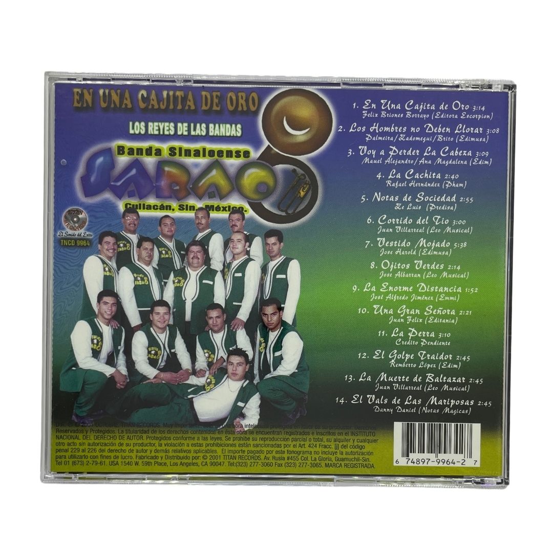 Disco De Banda Sinaloense Sarao En Una Cajita De Oro