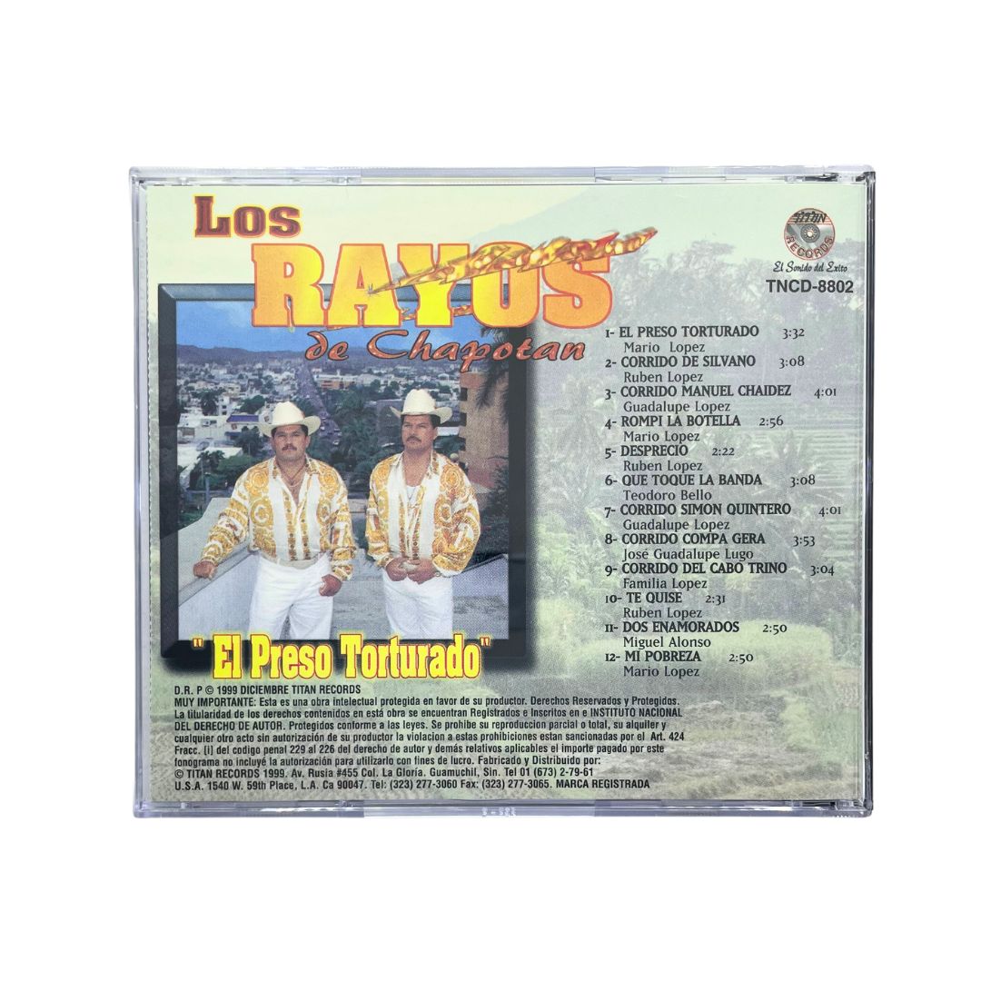 Disco Original De Los Rayos De Chapotan El Preso Torturado