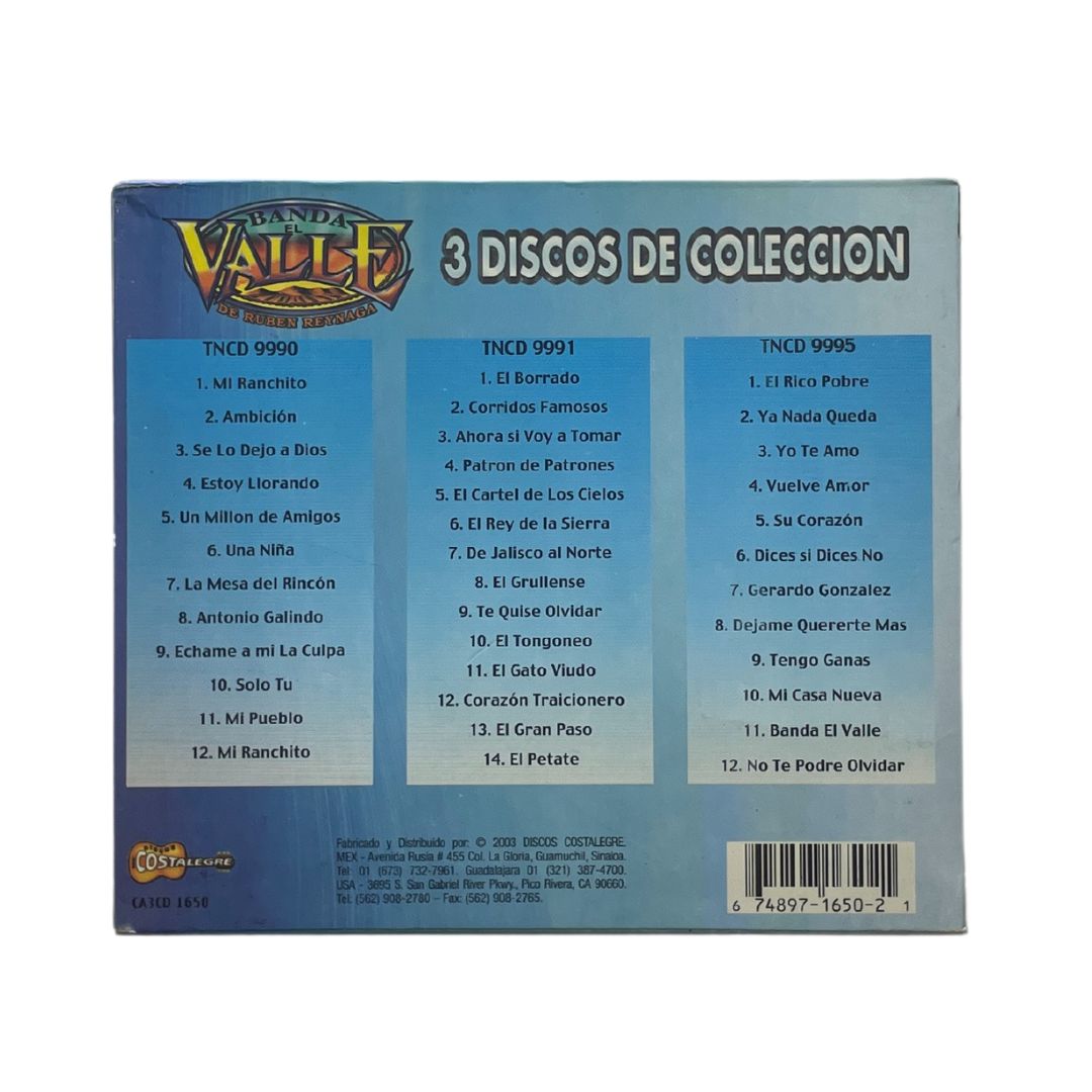 Cd Triple De Banda El Valle 38 Exitazos Coleccion De Exitos