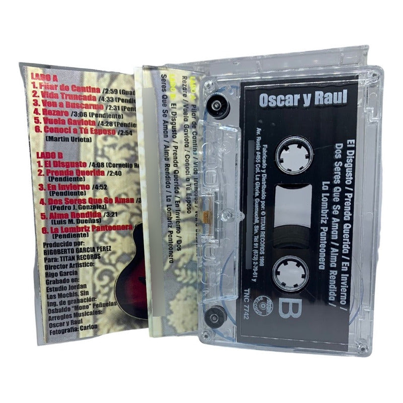 Cassette Original De Dueto Oscar Y Raul Puras Pa' Pistear