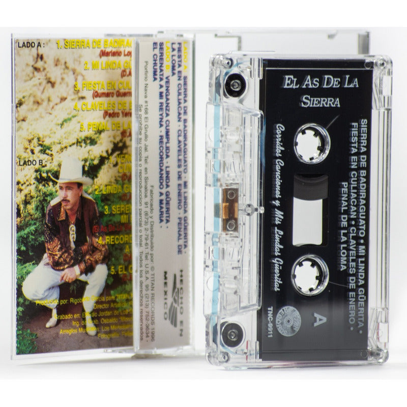 Cassette Original De El As De La Sierra Corridos Canciones