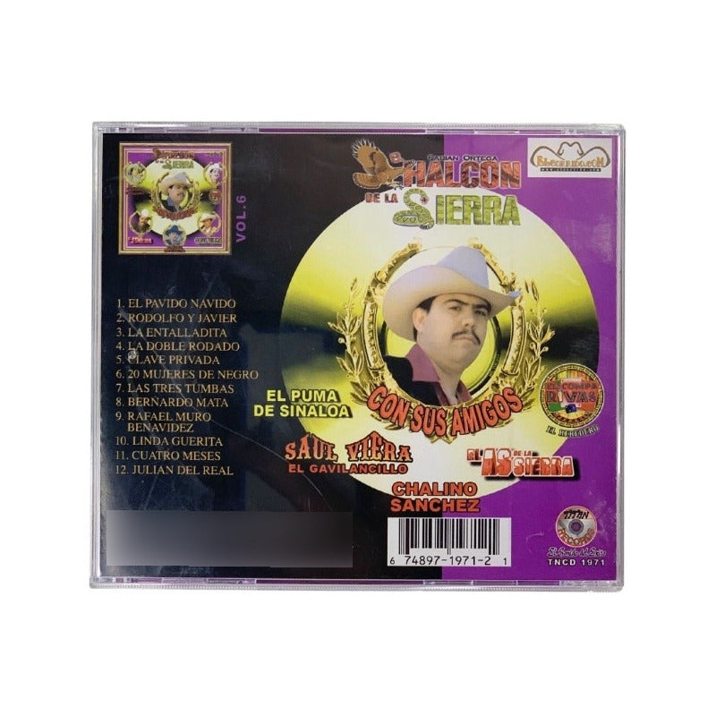 Disco De El Halcón De La Sierra Con Sus Amigos Vol 6