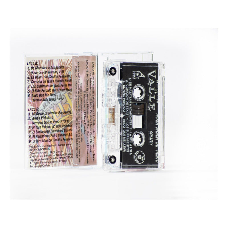 Cassette Original De Banda El Valle Pura Banda Tocada Compa