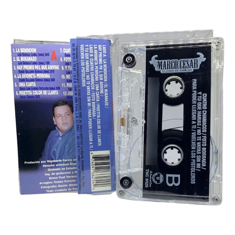 Cassette De Marco Cesar El Toro De Sinaloa Y Tu Que Harias