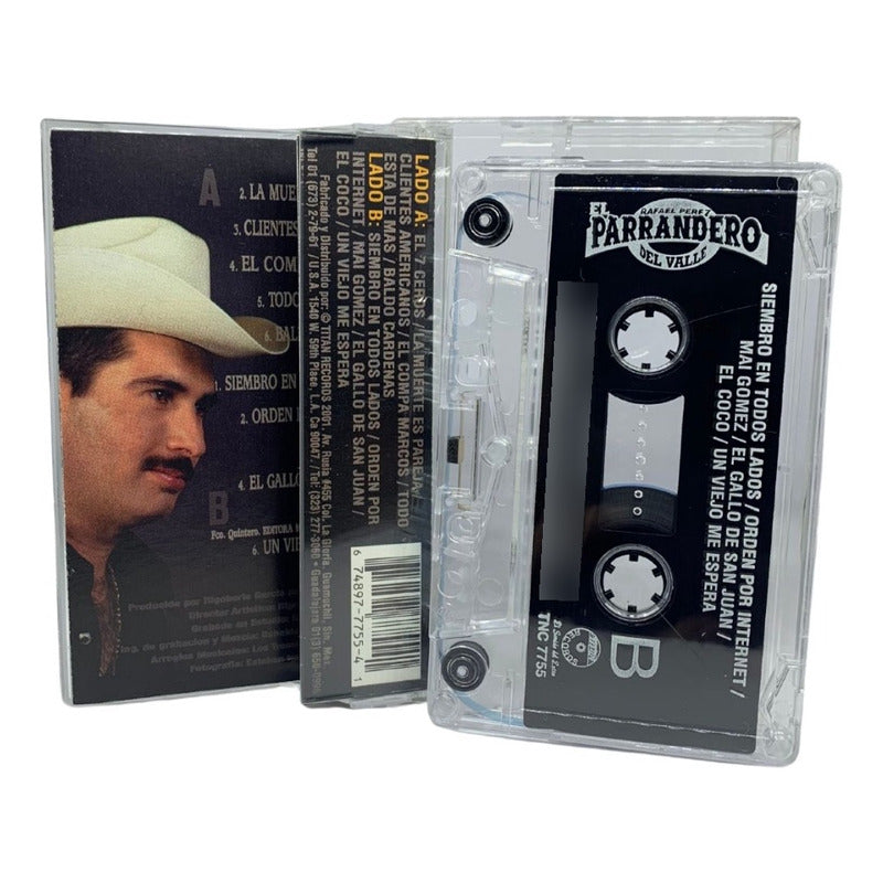 Cassette Original De El Parrandero Del Valle El 7 Ceros