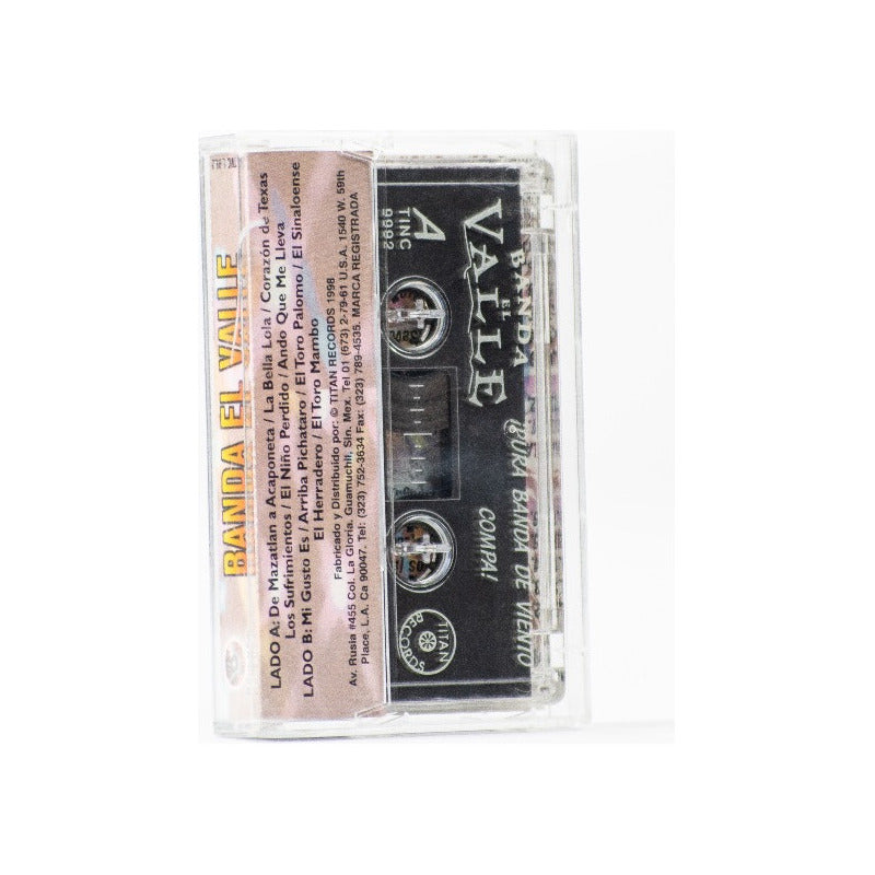 Cassette Original De Banda El Valle Pura Banda Tocada Compa