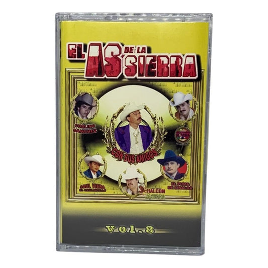 Cassette Original De El As De La Sierra Con Sus Amigos V. 8
