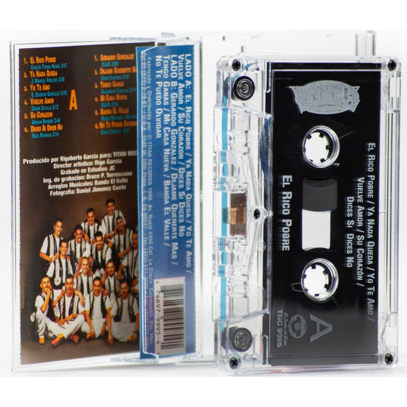 Cassette Original De Banda El Valle El Rico Pobre