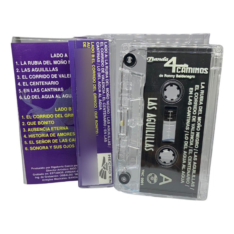 Cassette De Banda 4 Caminos Buenos Corridos Las Aguilillas