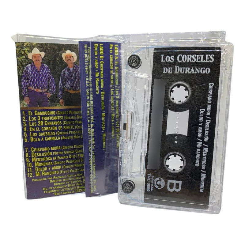 Cassette Original De Los Corseles De Durango El Gambucino