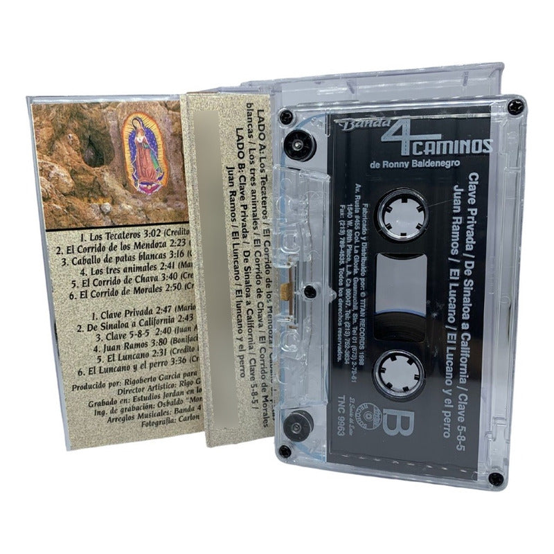 Cassette De Banda 4 Caminos Puros Corridos Pesados