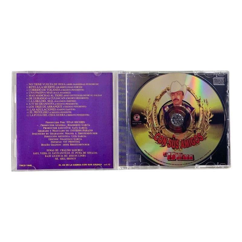 Disco De El As De La Sierra Con Sus Amigos Vol 12