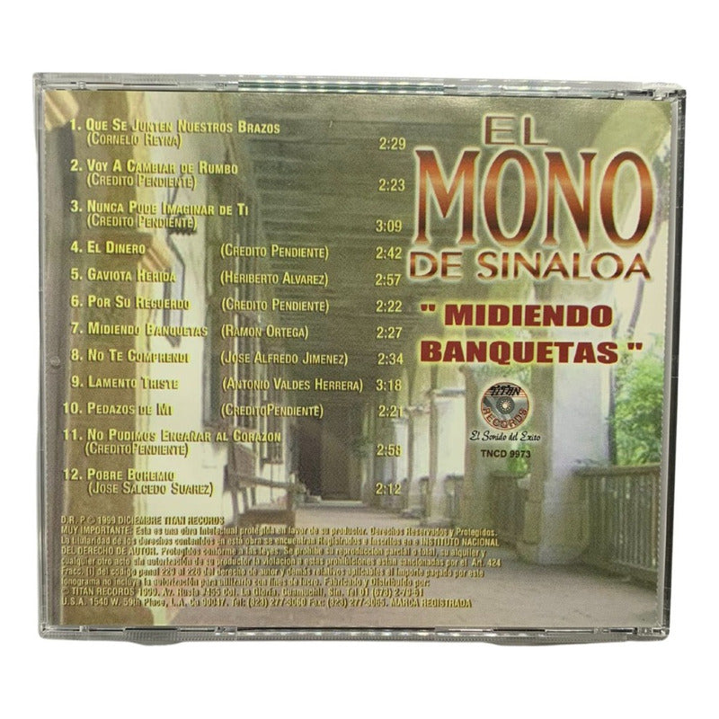 Disco Original De El Mono De Sinaloa Midiendo Banquetas