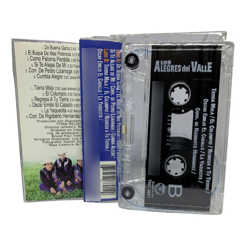 Cassette Original De Los Alegres Del Valle De Buena Gana