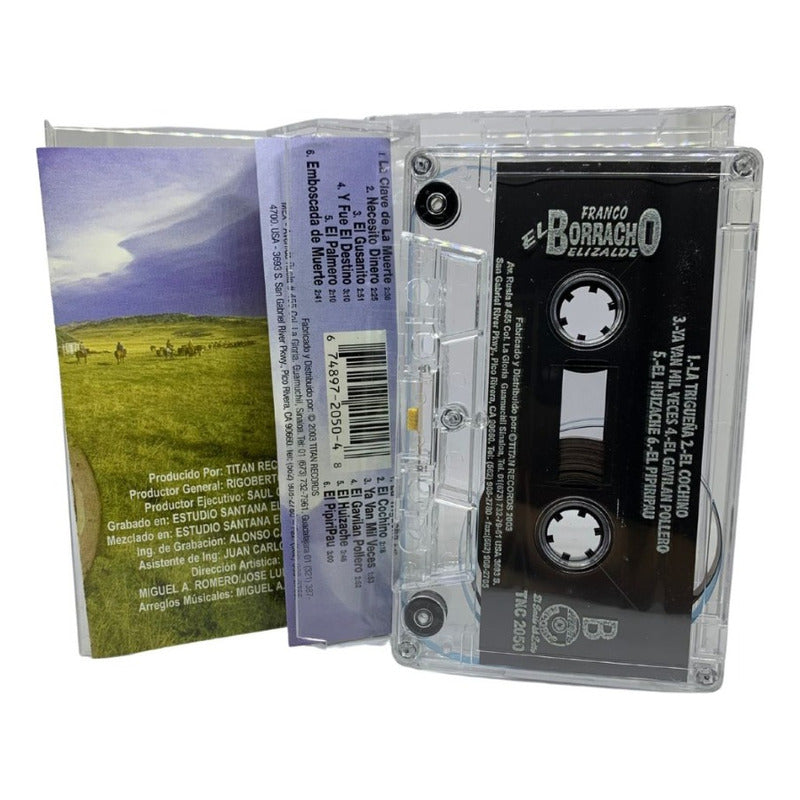 Cassette Original De Franco El Borracho Elizalde El Huizache